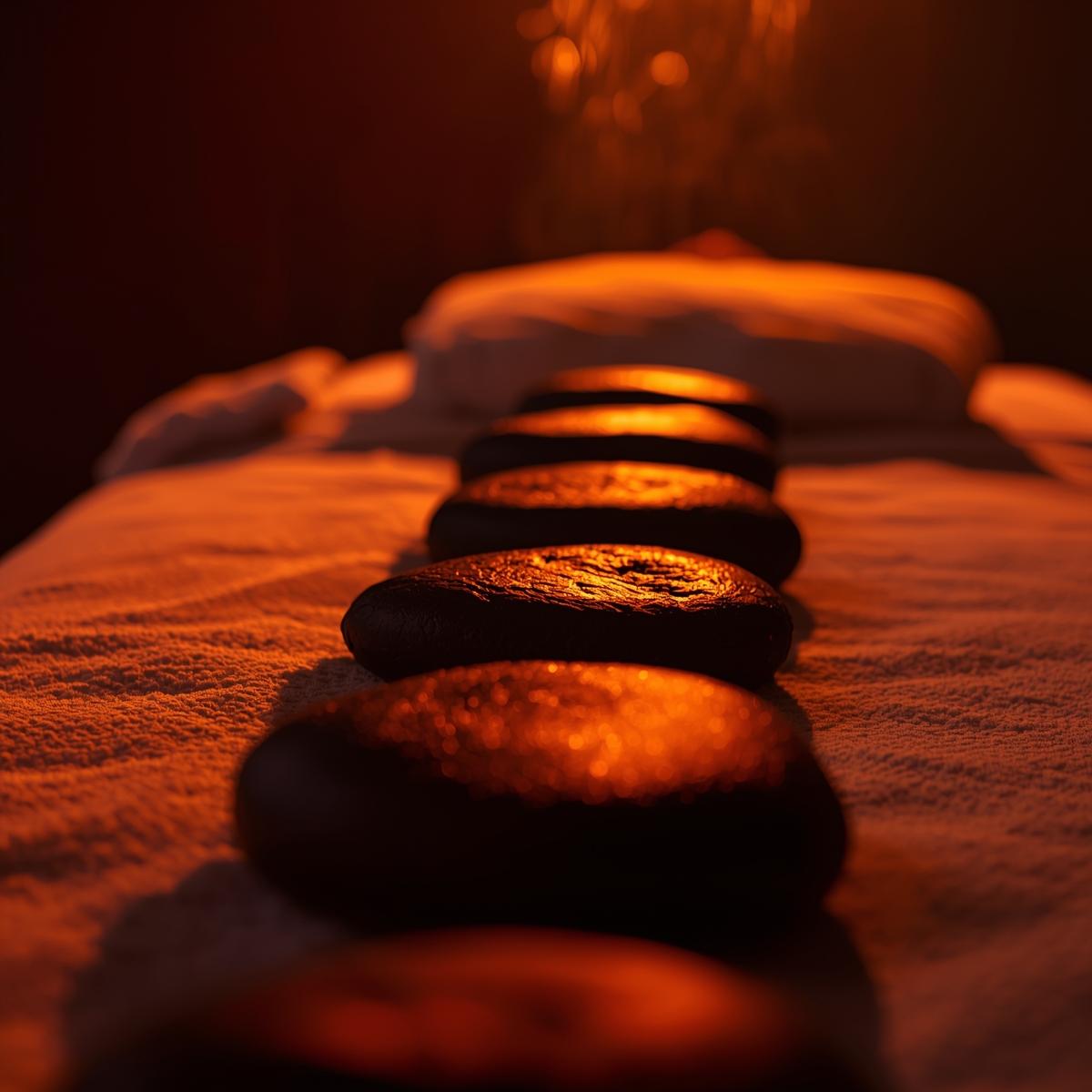 Massage aux pierres chaudes